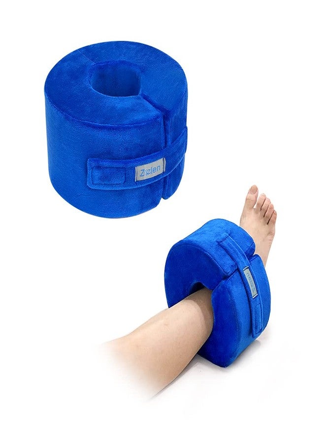 Zelen Heel Protector for Pressure Sores Foot Elevation Pillow Ankle Protector Wedge Heel Protector Cushion for Bed Sores Foot Support Pillow for Sleeping Ulcer Elevated Foam (Medium, 1 PCS) - Image 1